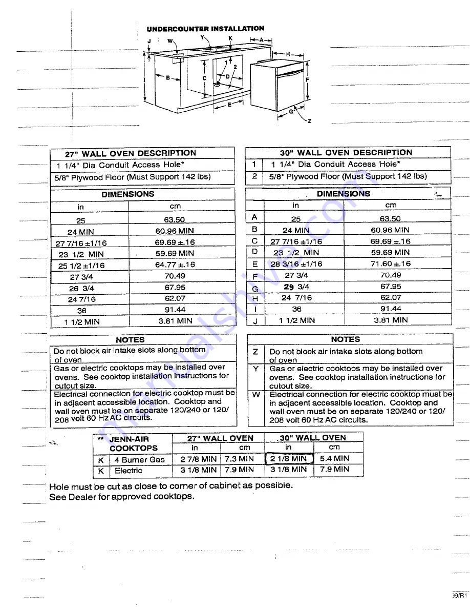 Jenn-Air 209630 Installation Instructions Download Page 3