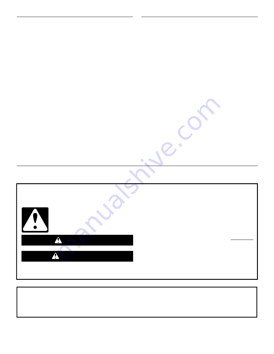 Jenn-Air 36inch AND 42inch (91.4 CM AND 106.7 CM) ISLAND CANOPY RANGE... Use & Care Manual Download Page 2