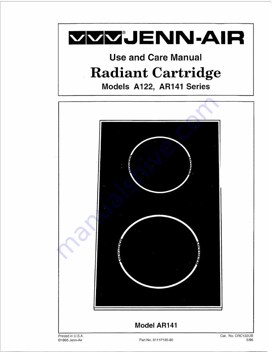 Jenn-Air AR14 Series Use And Care Manual Download Page 9