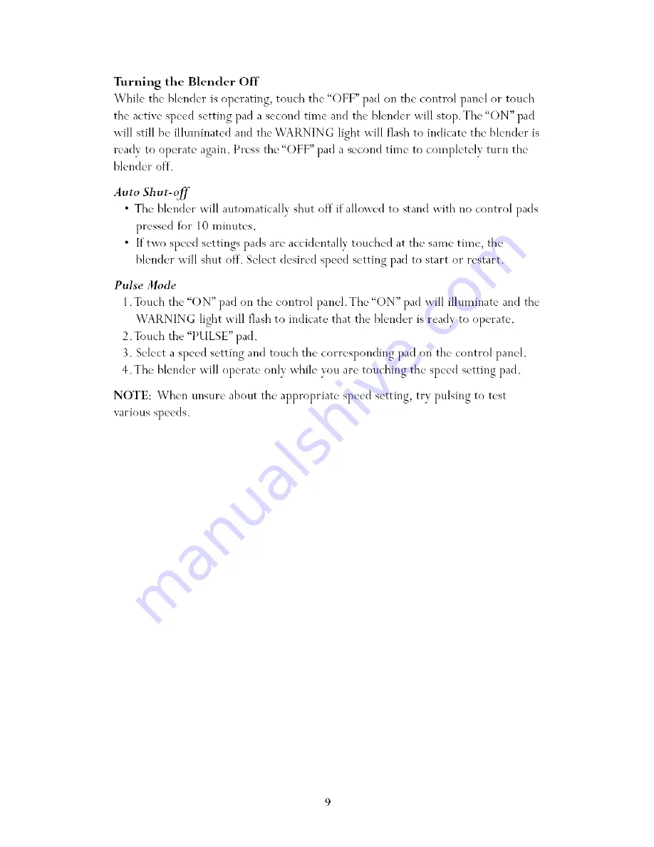 Jenn-Air Attrezzi JBL800 User Manual Download Page 10