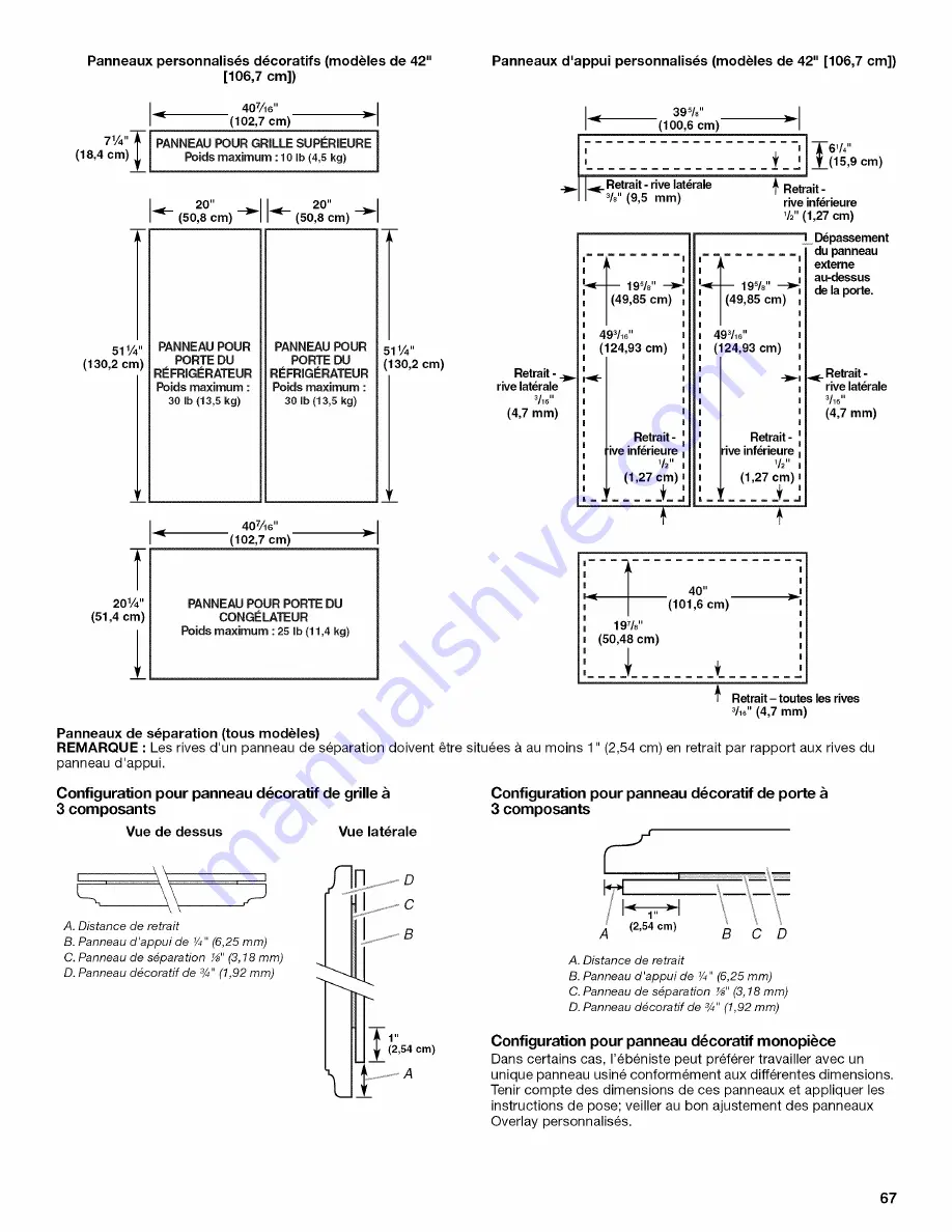 Jenn-Air JB36CXFXLB Installation Instructions Manual Download Page 67