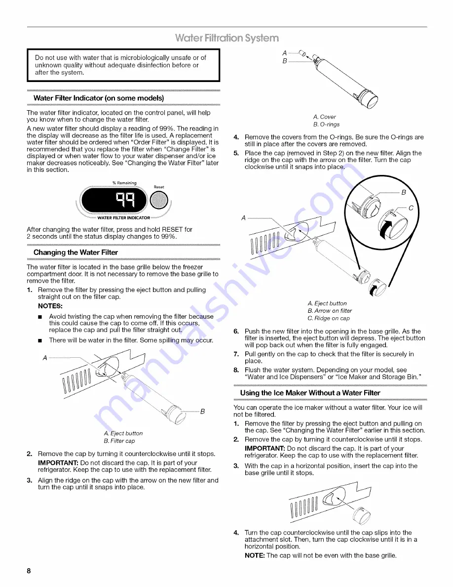 Jenn-Air JB36NXFXLW01 Скачать руководство пользователя страница 8