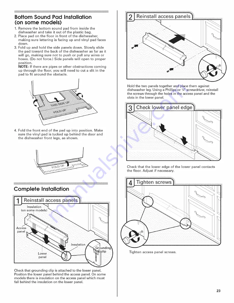 Jenn-Air JDB3650AWF4 Installation Instructions Manual Download Page 23