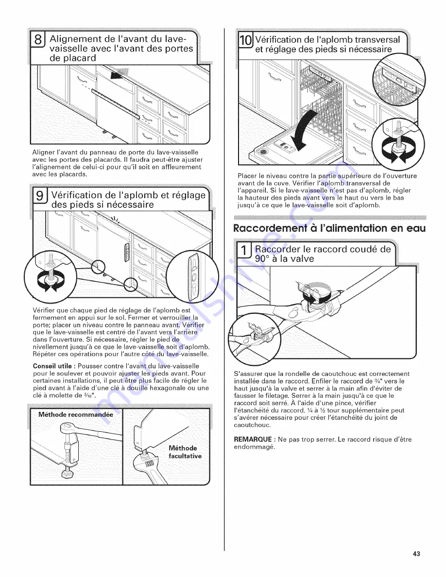 Jenn-Air JDB3650AWF4 Installation Instructions Manual Download Page 43