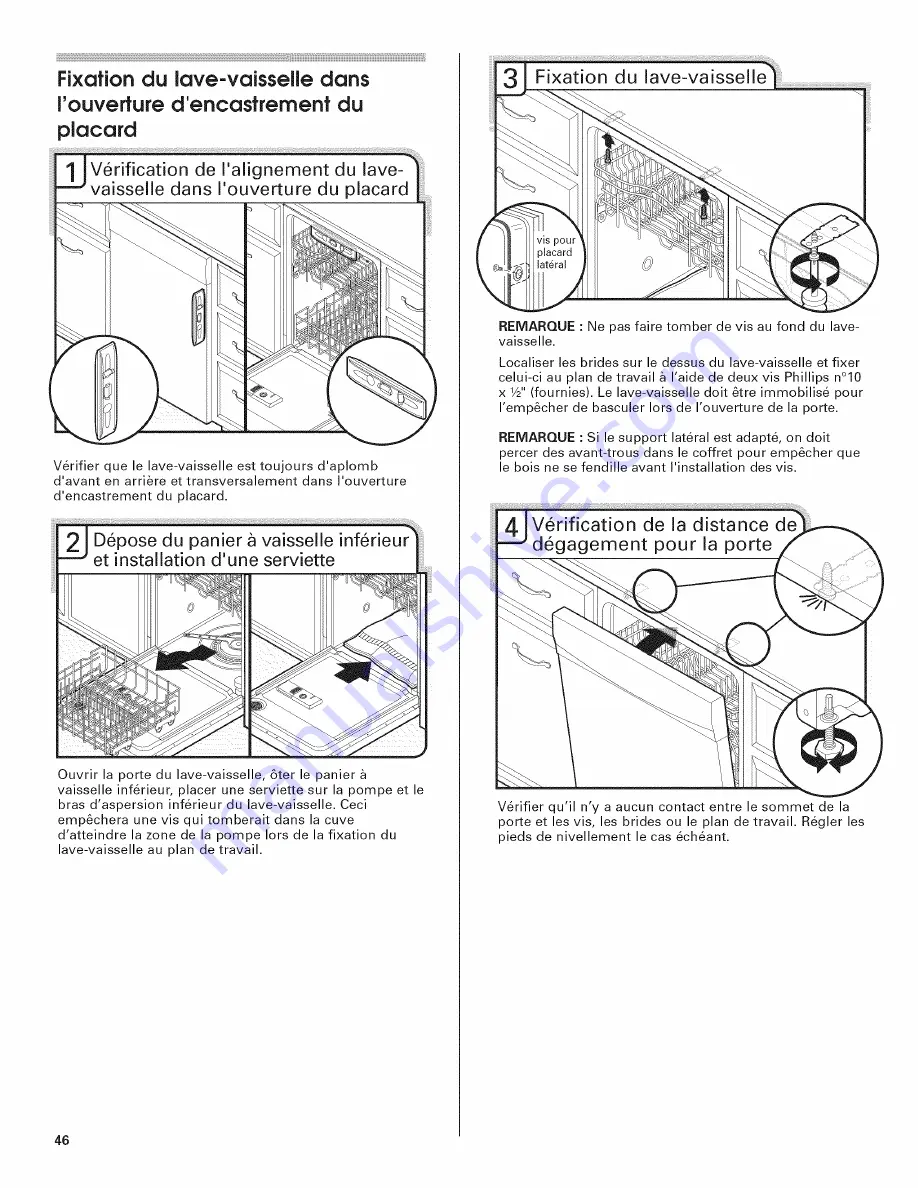 Jenn-Air JDB3650AWF4 Installation Instructions Manual Download Page 46