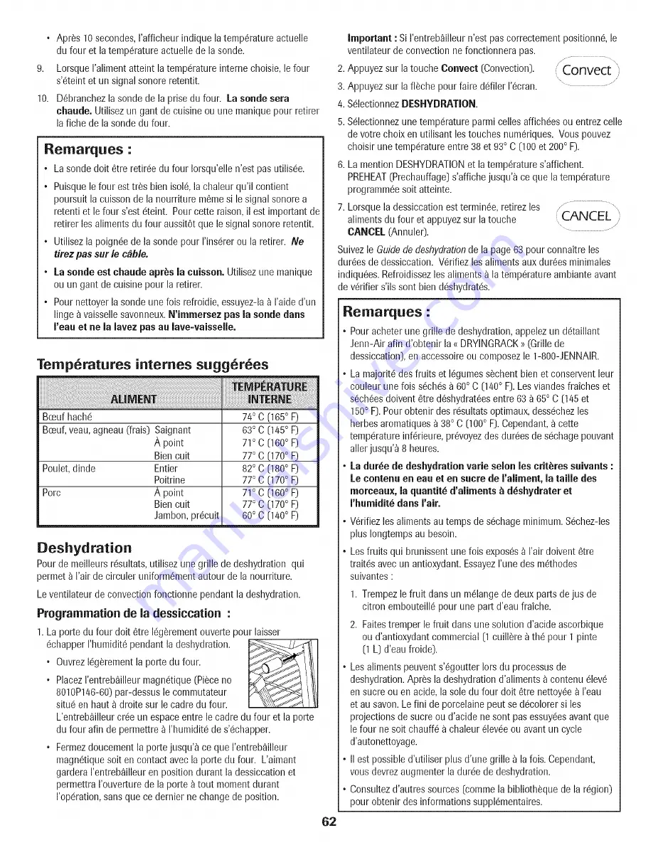 Jenn-Air JDS9865BDP Use & Care Manual Download Page 63