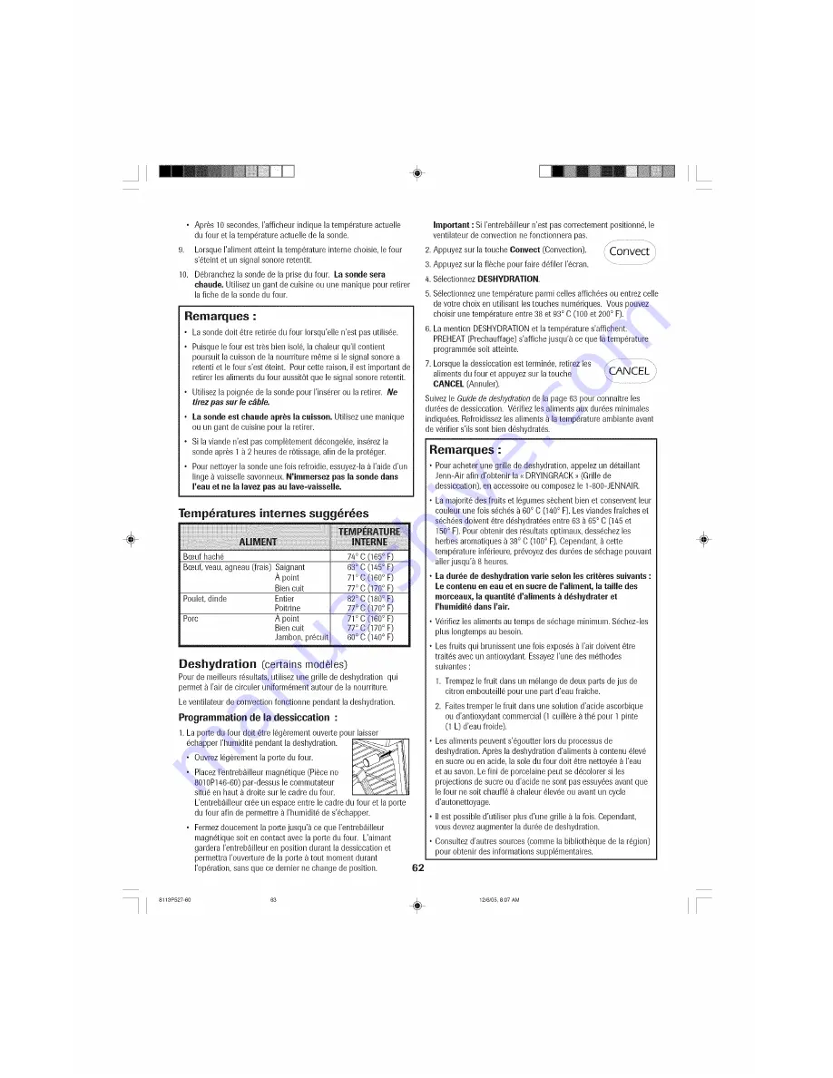 Jenn-Air JES9860BAB Use & Care Manual Download Page 63