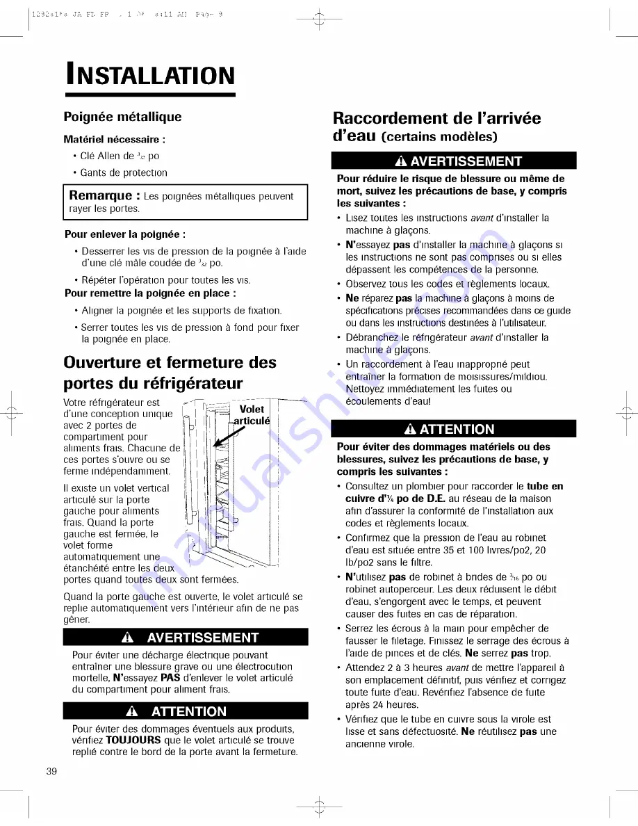 Jenn-Air JFC2089HPR10 Use & Care Manual Download Page 40