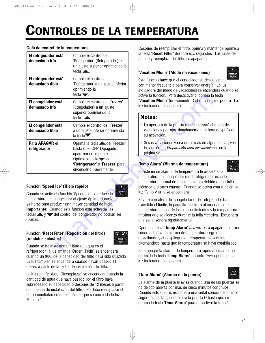 Jenn-Air JFC2089HPR10 Use & Care Manual Download Page 75