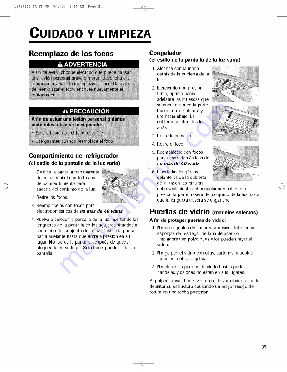 Jenn-Air JFC2089HPR10 Use & Care Manual Download Page 89