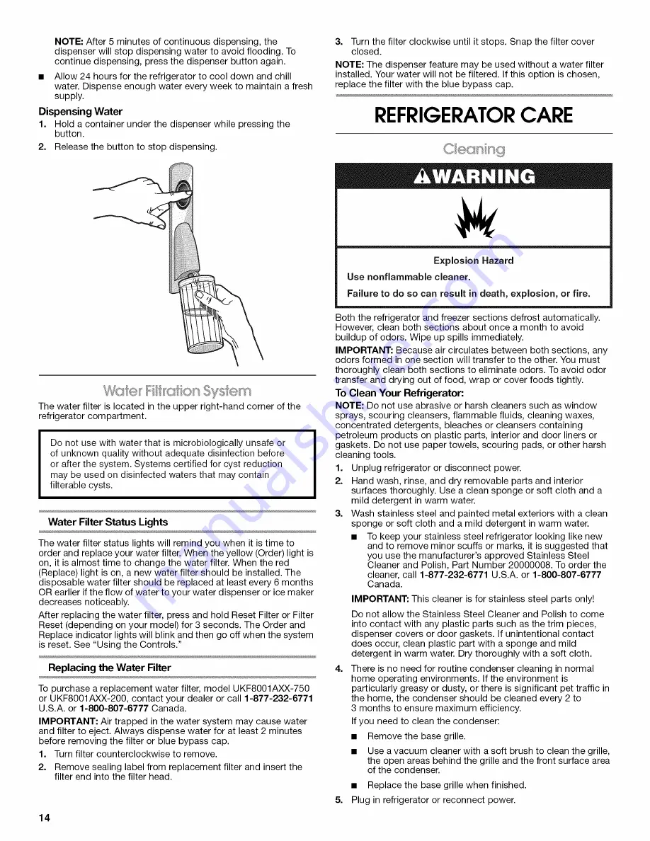 Jenn-Air JFC2089WEM1 User Instructions Download Page 14