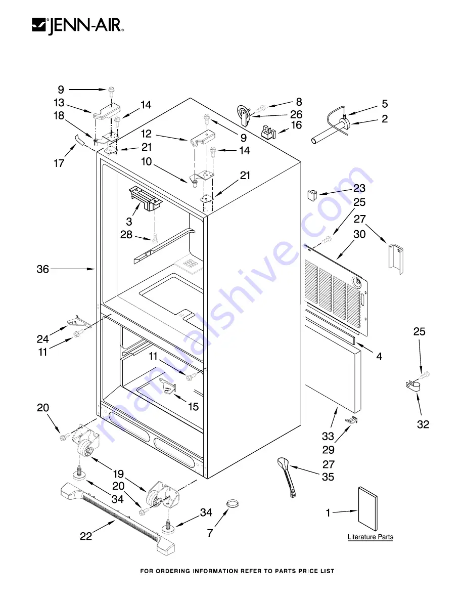 Jenn-Air JFC2290VEM1 Parts List Download Page 1