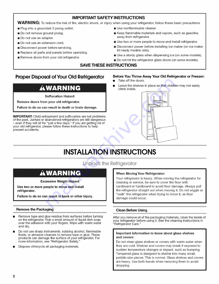 Jenn-Air JFI2089AEP6 User Instructions Download Page 2