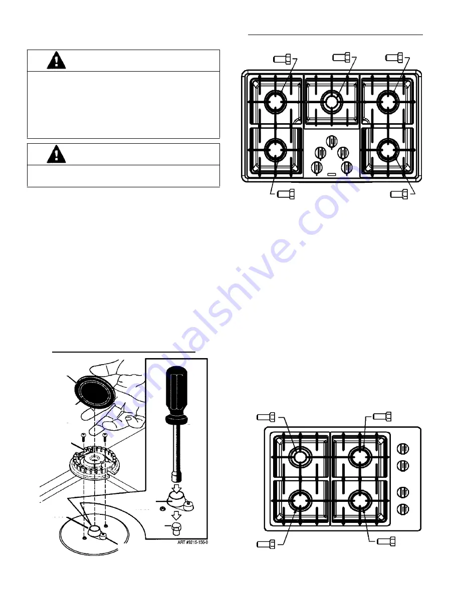 Jenn-Air JGC1430 Installation Manual Download Page 32