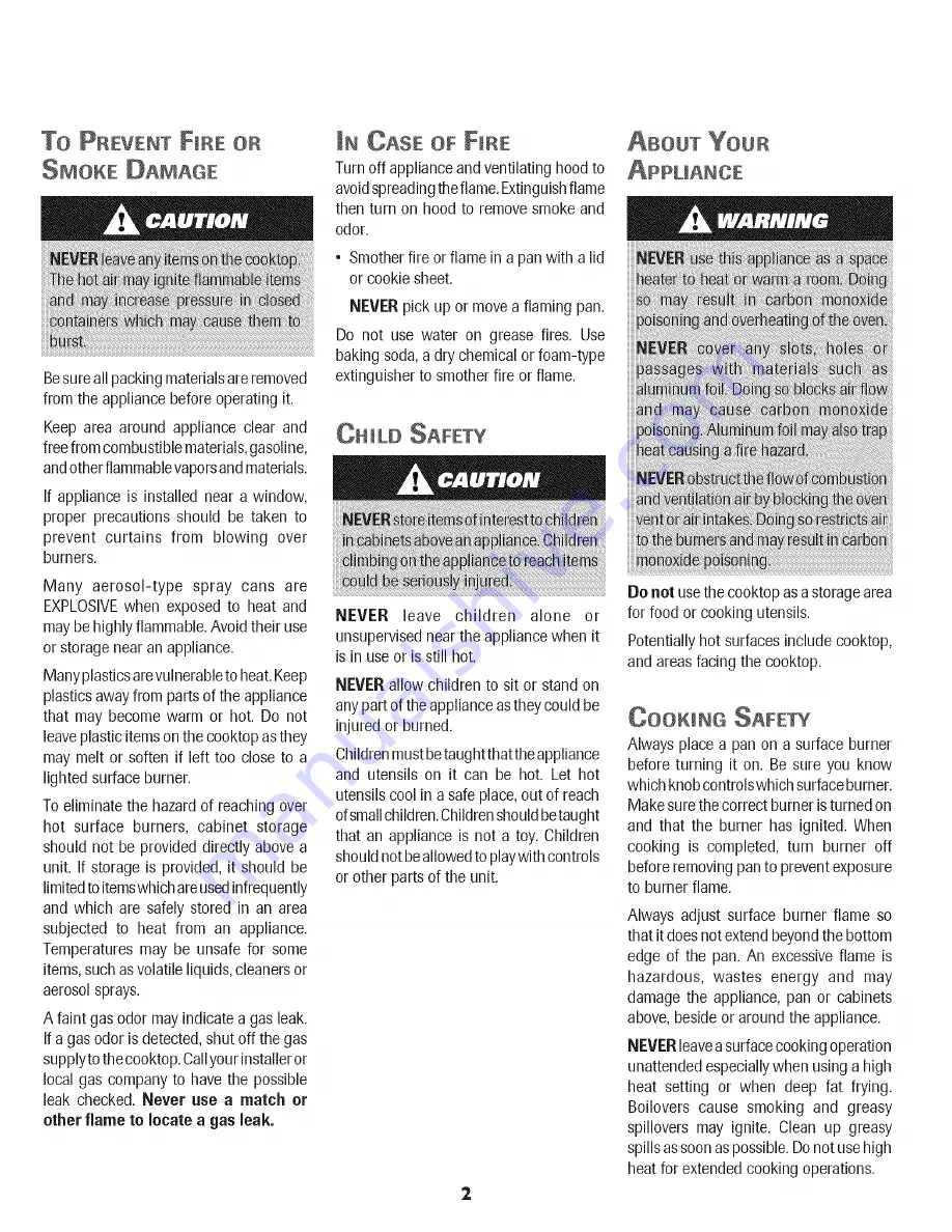 Jenn-Air JGC9536BDS User Manual Download Page 3