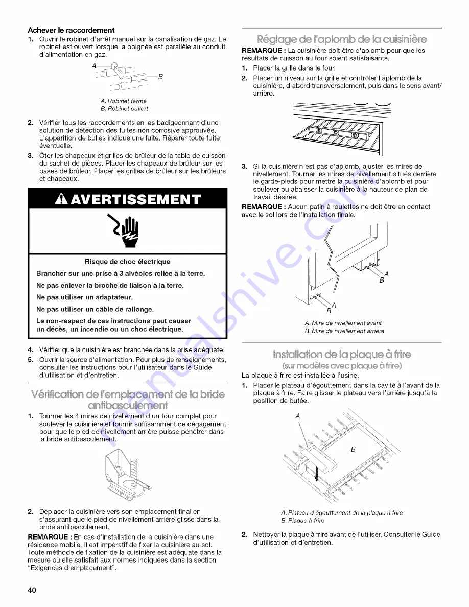 Jenn-Air JGRP548WP00 Installation Instructions Manual Download Page 40