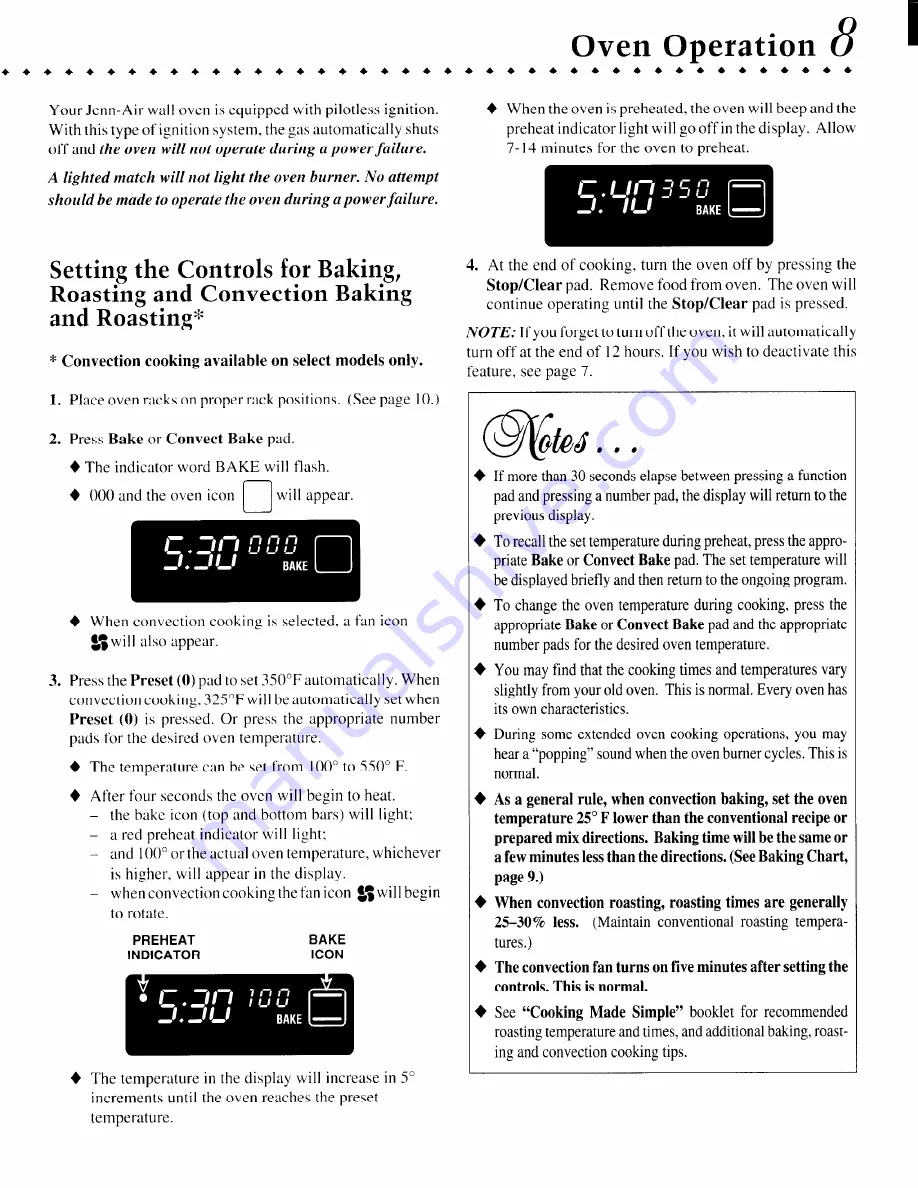 Jenn-Air JGW8130 Manual Download Page 9