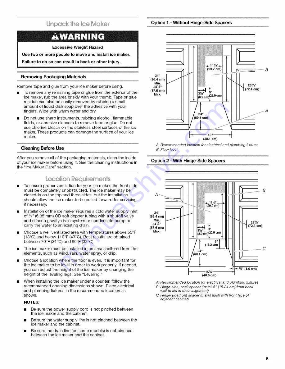 Jenn-Air JIM158BCX3 Use & Care Manual Download Page 5