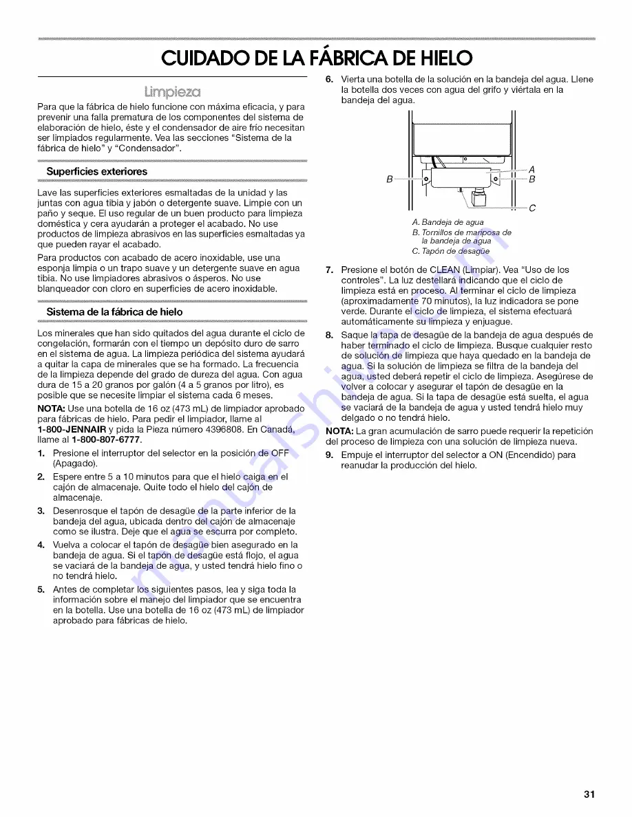 Jenn-Air JIM158BCX3 Use & Care Manual Download Page 31