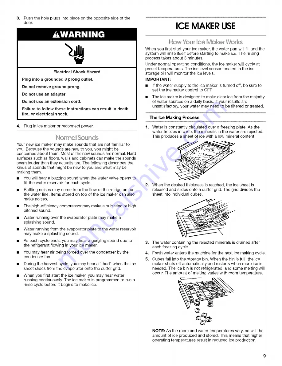 Jenn-Air JIM158XBRB0 Use & Care Manual Download Page 9