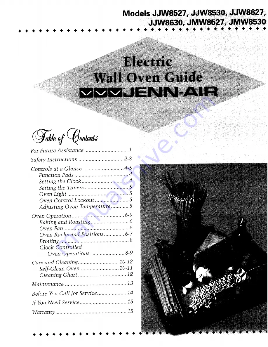 Jenn-Air JIVR /8530 User Manual Download Page 1