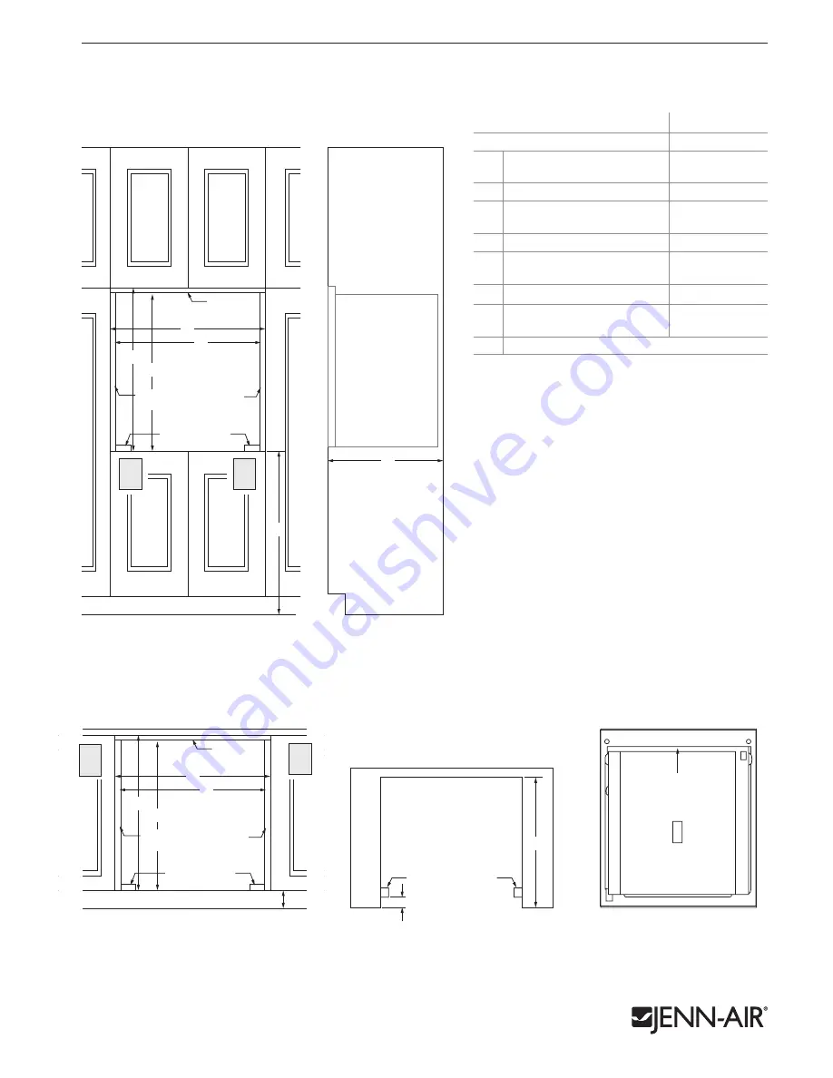 Jenn-Air JJW2427D Dimension Manual Download Page 4