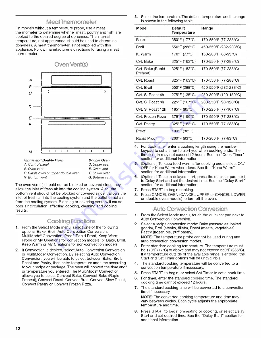 Jenn-Air JJW2427WW00 Скачать руководство пользователя страница 12