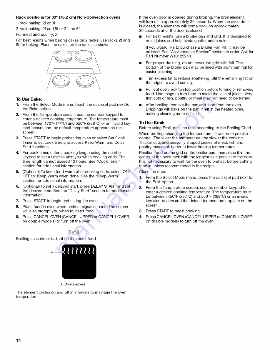 Jenn-Air JJW2427WW00 Use & Care Manual Download Page 14