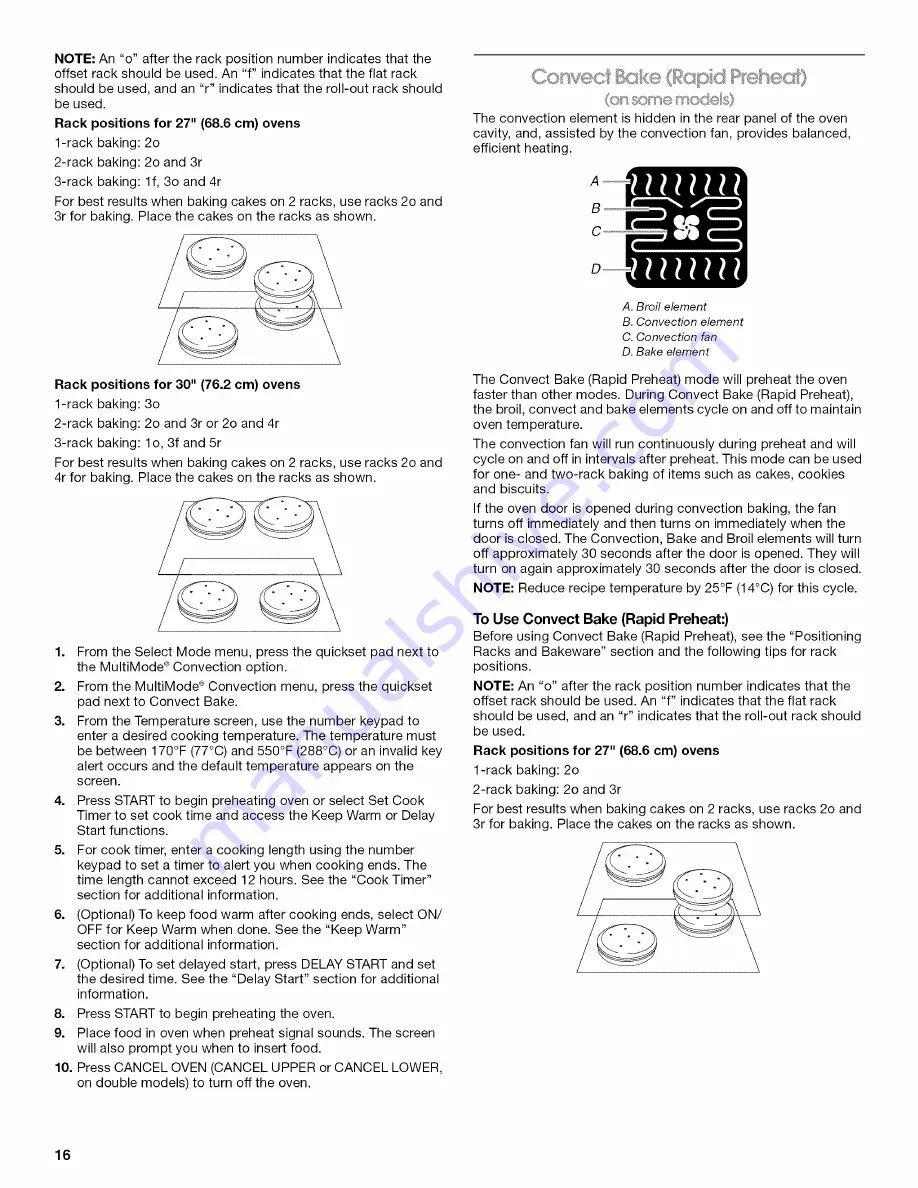 Jenn-Air JJW2427WW00 Use & Care Manual Download Page 16