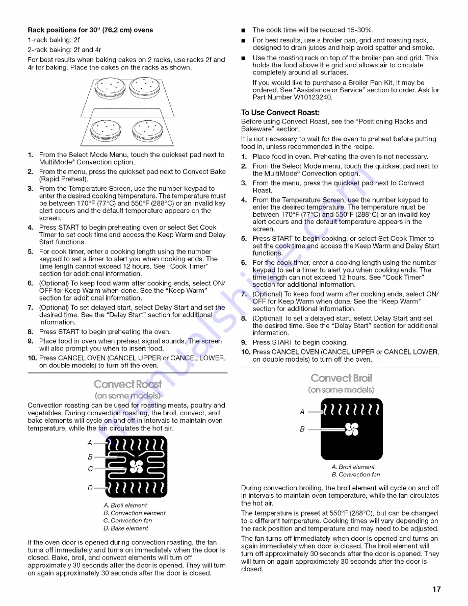 Jenn-Air JJW2427WW00 Use & Care Manual Download Page 17