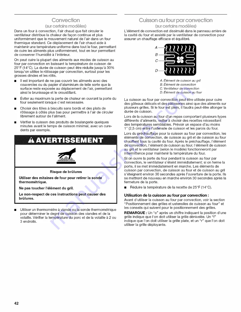 Jenn-Air JJW2427WW00 Use & Care Manual Download Page 42