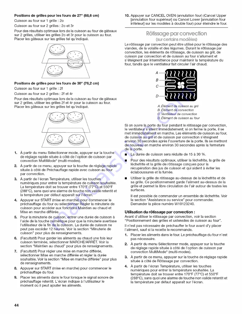 Jenn-Air JJW2427WW00 Скачать руководство пользователя страница 44