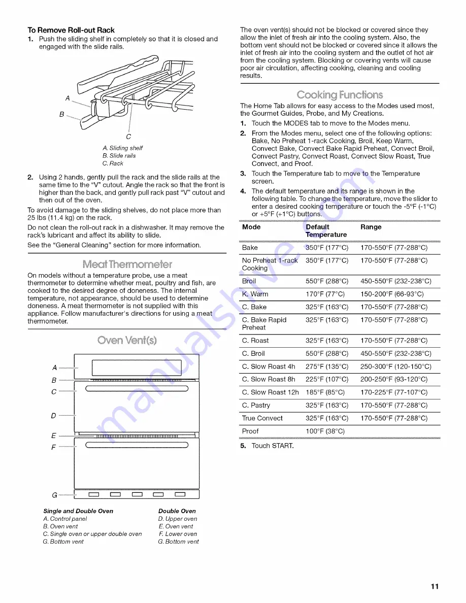 Jenn-Air JJW3830WB00 Use & Care Manual Download Page 11