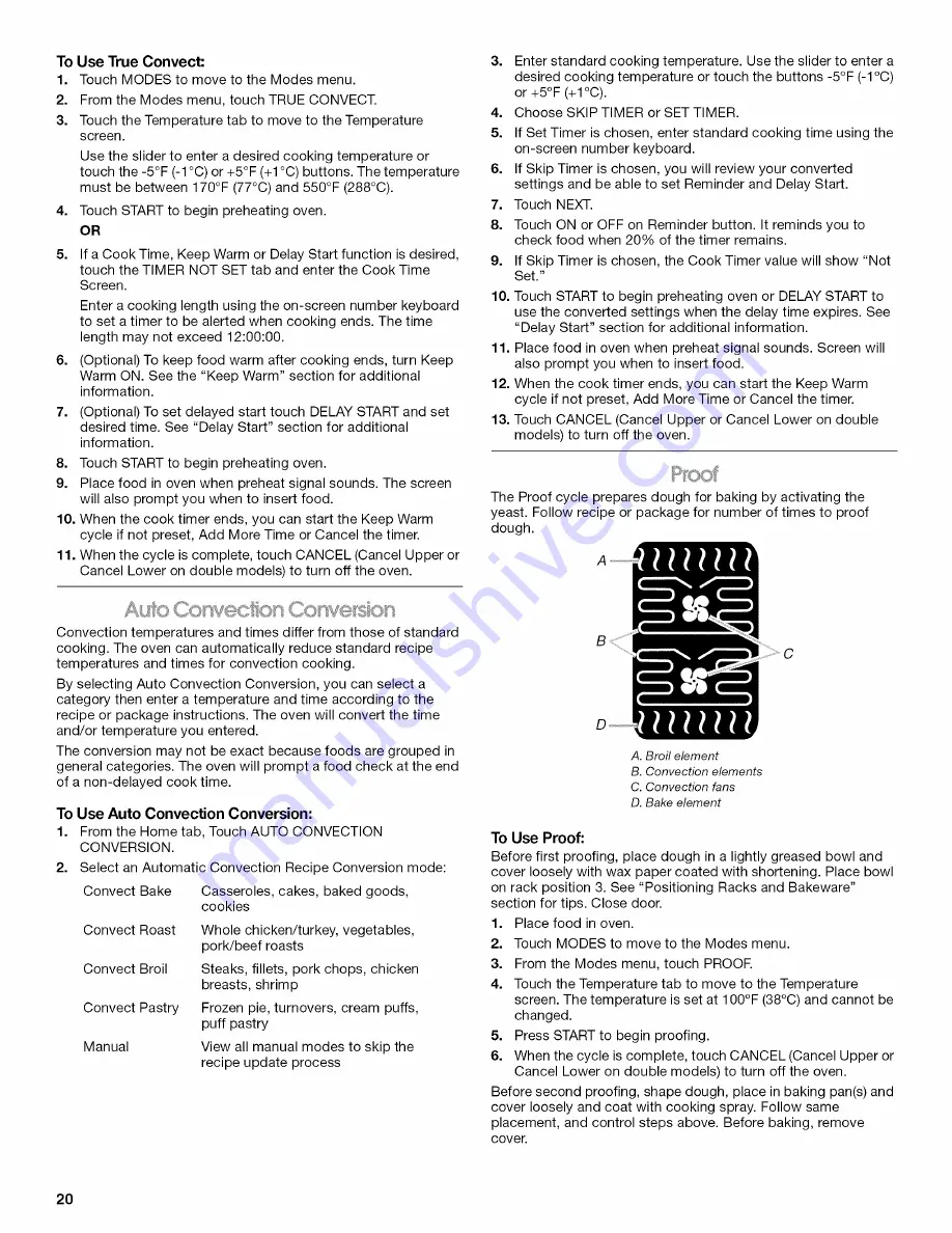 Jenn-Air JJW3830WB00 Use & Care Manual Download Page 20