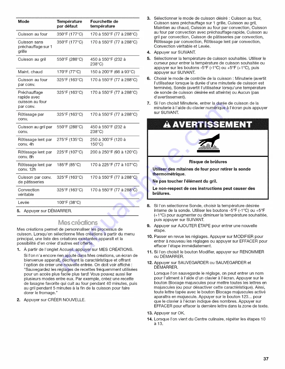 Jenn-Air JJW3830WB00 Use & Care Manual Download Page 37