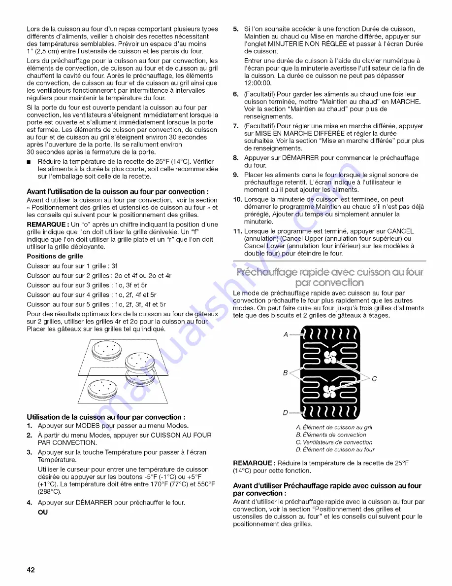 Jenn-Air JJW3830WB00 Use & Care Manual Download Page 42