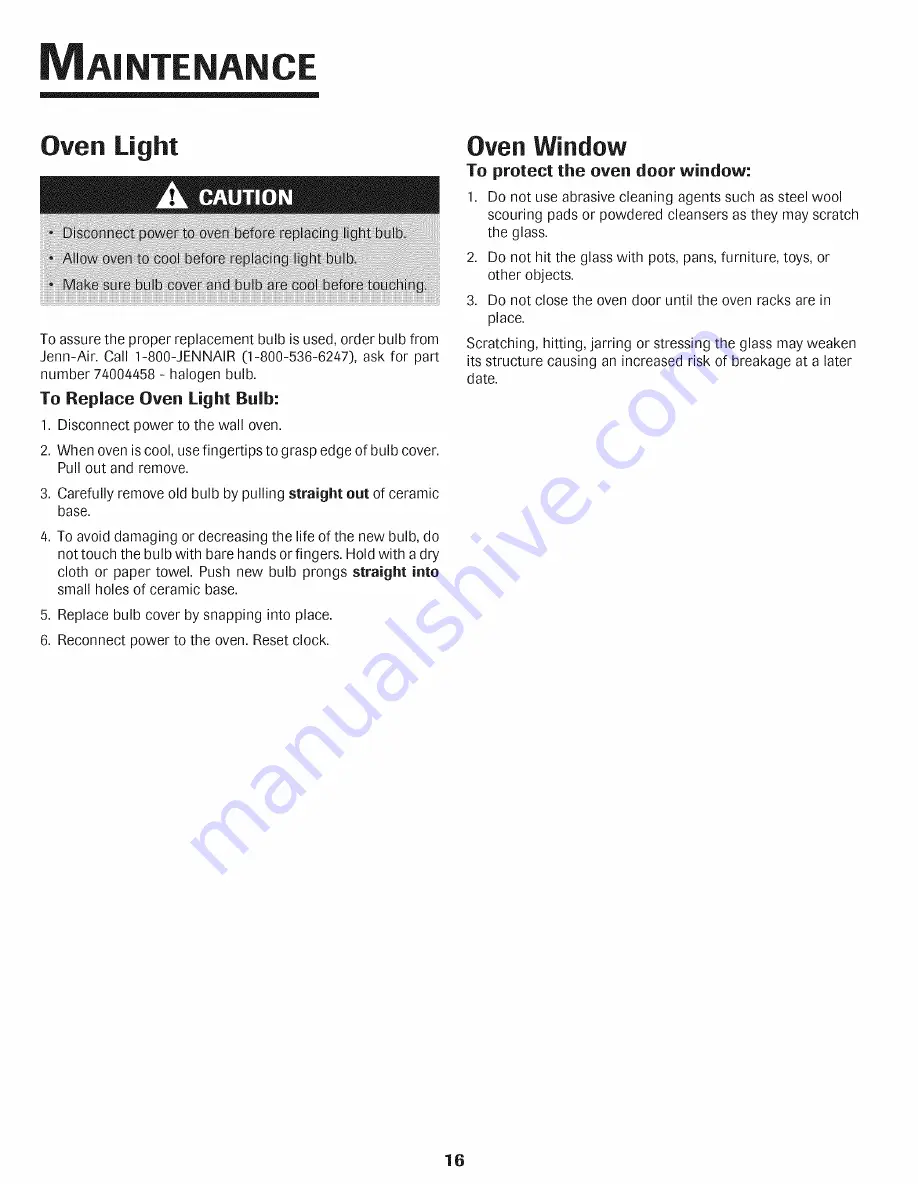 Jenn-Air JJW7530DDB19 Use & Care Manual Download Page 17