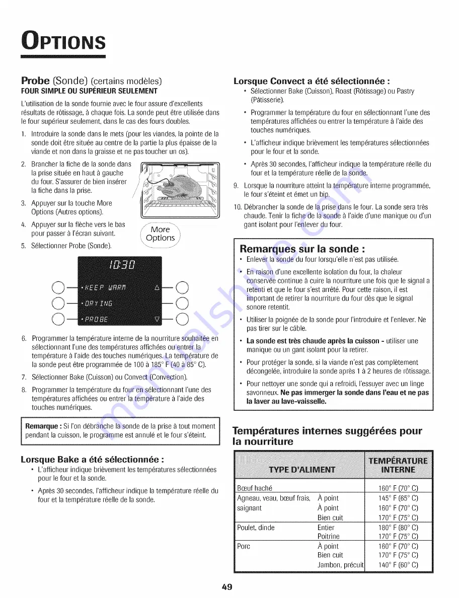 Jenn-Air JJW8527DDB27 Use & Care Manual Download Page 50