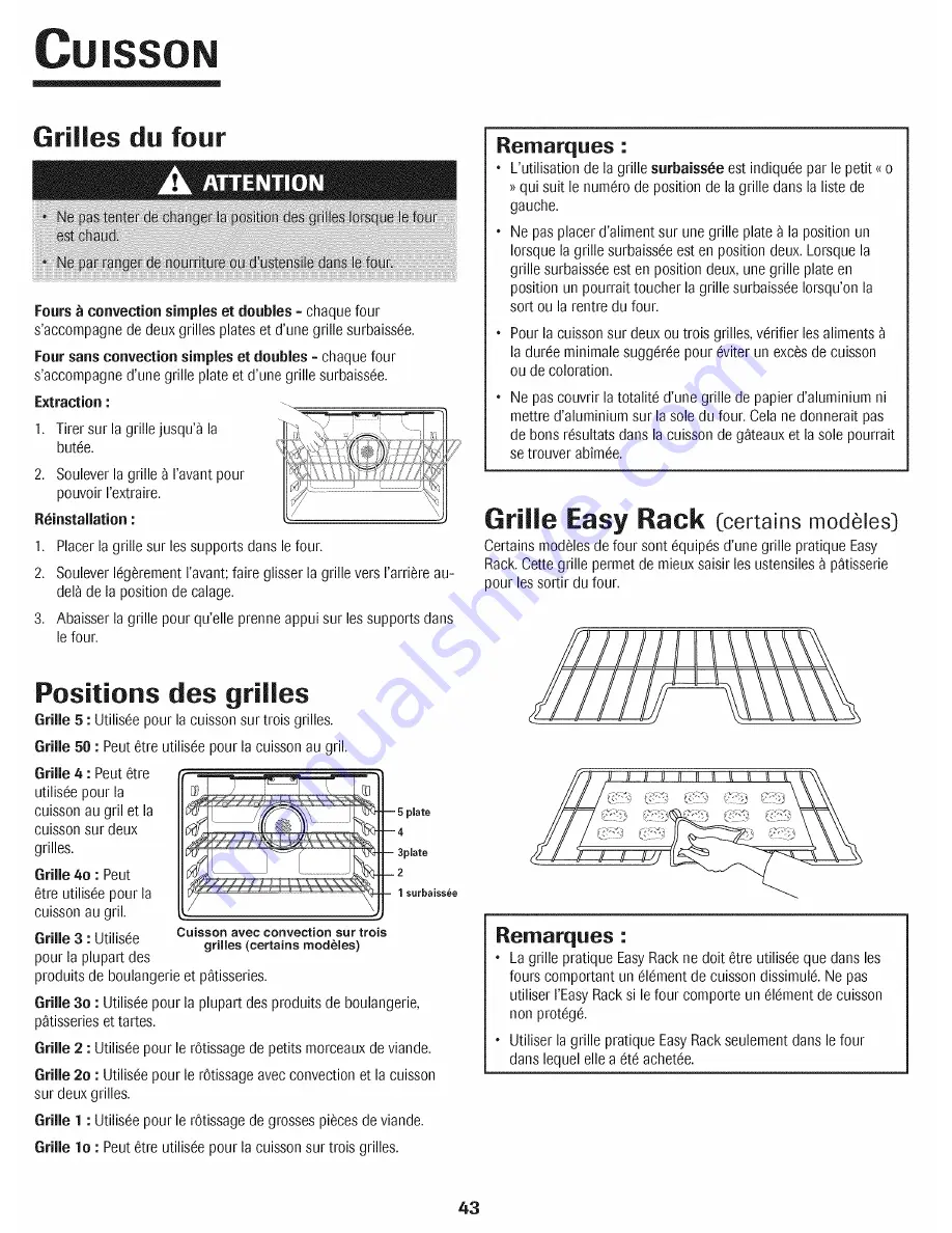 Jenn-Air JJW8530DDB28 Use & Care Manual Download Page 44