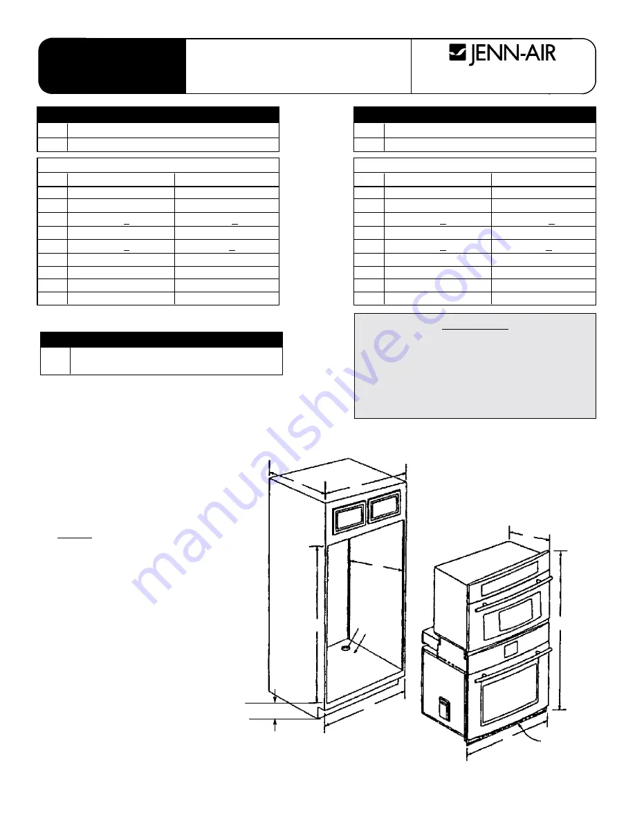 Jenn-Air JJW8630DDQ Installation Instructions Manual Download Page 2