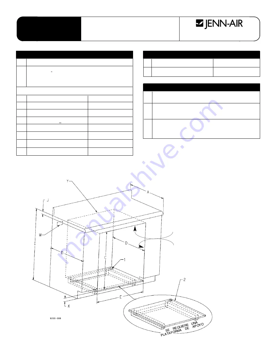 Jenn-Air JJW8630DDQ Installation Instructions Manual Download Page 12