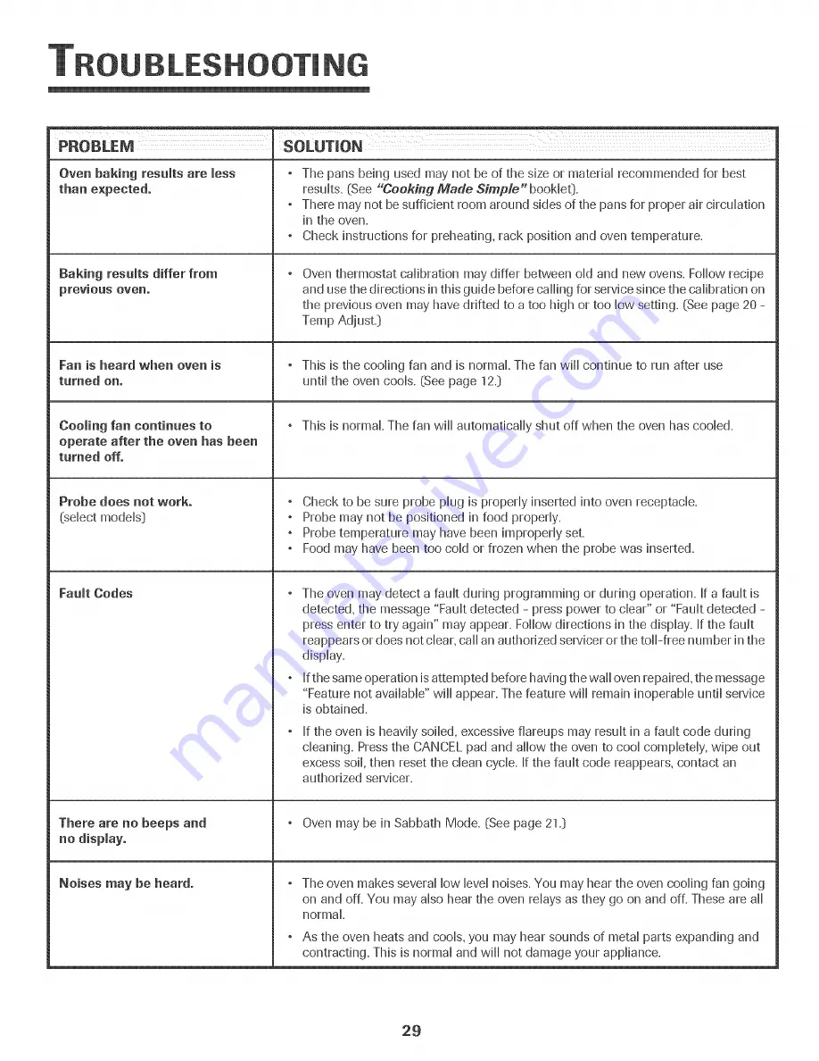 Jenn-Air JJW9530DDR Use & Care Manual Download Page 30