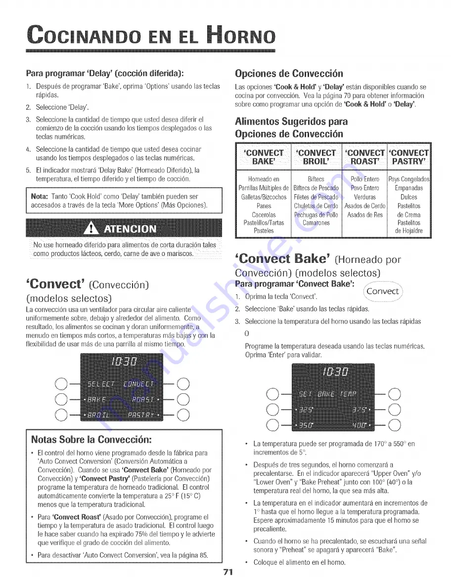 Jenn-Air JJW9530DDR Use & Care Manual Download Page 72