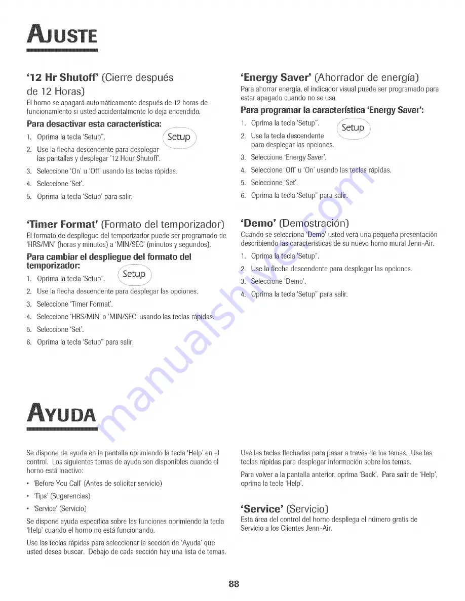 Jenn-Air JJW9530DDR Use & Care Manual Download Page 89