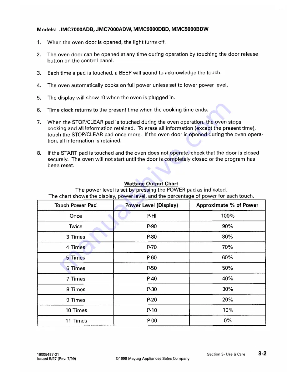 Jenn-Air JMC7000ADB Service Manual Download Page 14