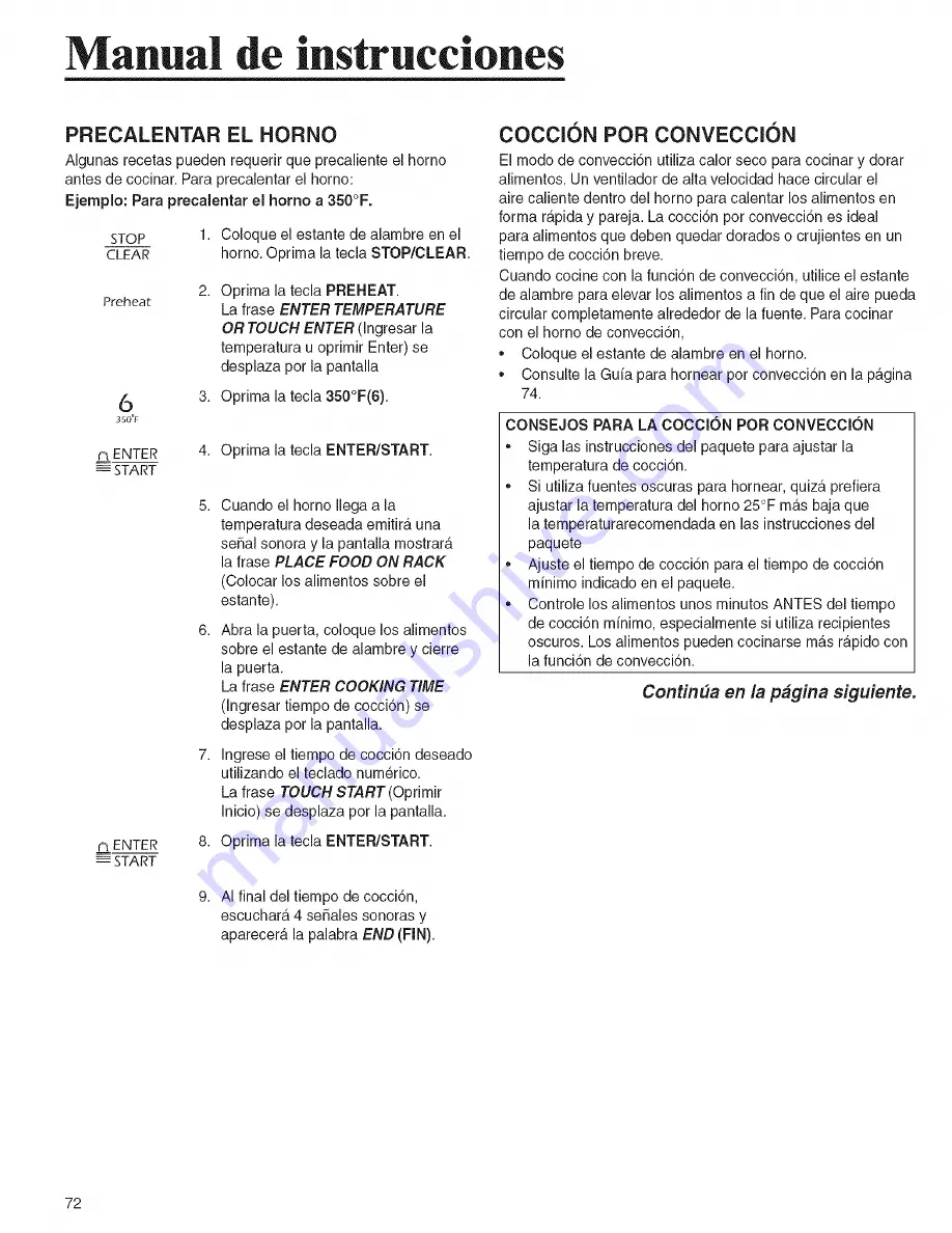 Jenn-Air JMC9158BAB Use & Care Manual Download Page 72