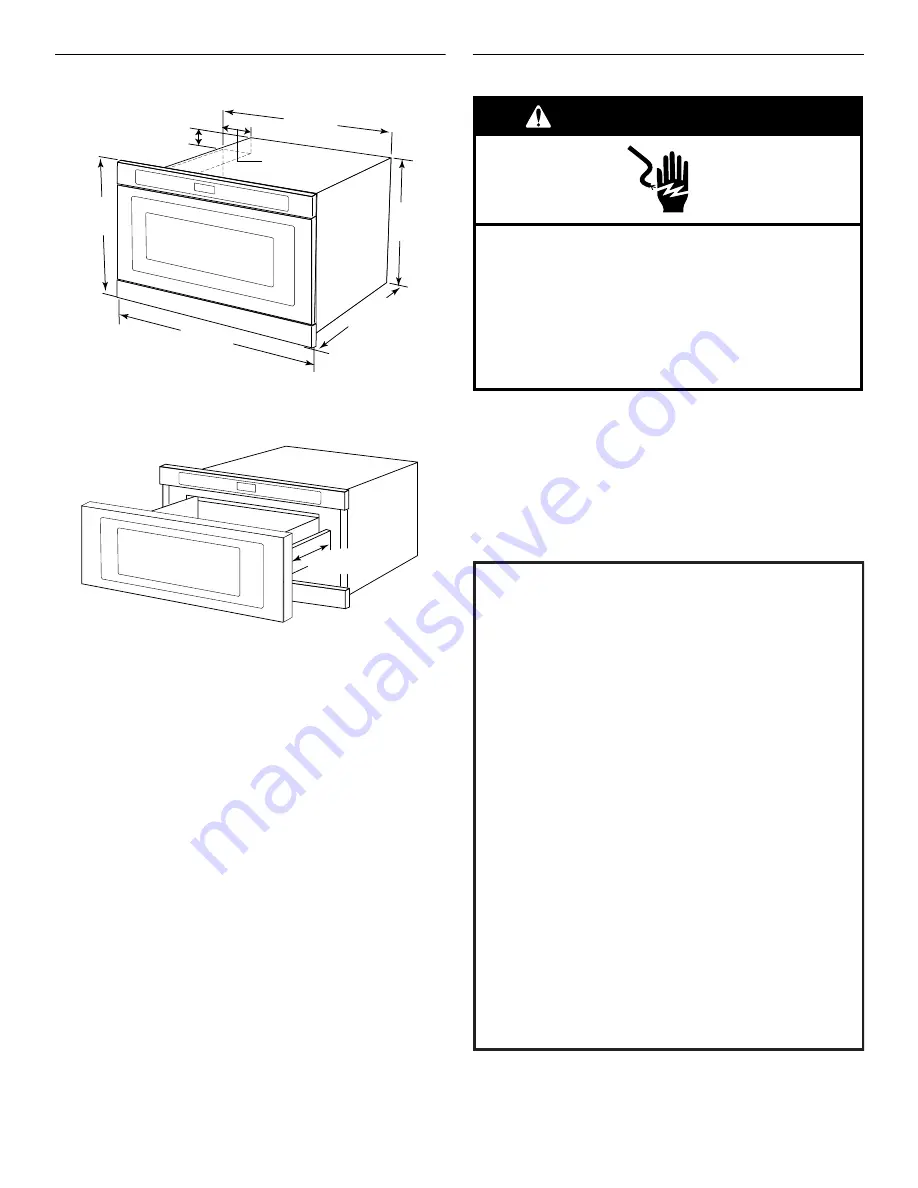 Jenn-Air JMD2124WS Installation Instructions Manual Download Page 8