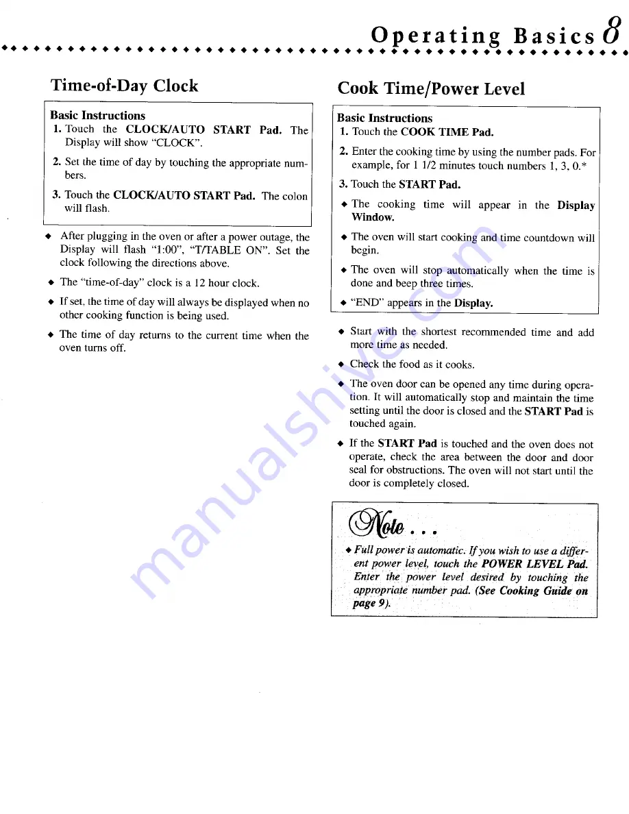 Jenn-Air JMV8000 User Manual Download Page 9