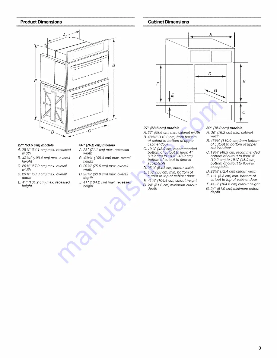 Jenn-Air JMW2327WB00 Installation Instructions Manual Download Page 3