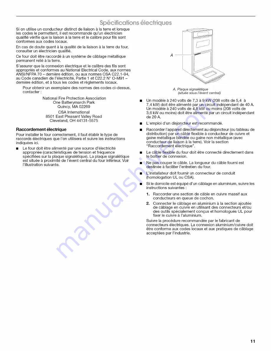 Jenn-Air JMW2327WB00 Installation Instructions Manual Download Page 11